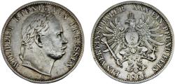 World Coins - Germany German states Kingdom of Prussia Wilhelm I 1866 1 Vereinsthaler Victory over Austria