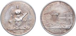 World Coins - Chile Republic 1910 Medal - Homenaje del Congreso en el Centenario Silver 33.18g XF