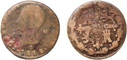 World Coins - Spain Kingdom 1812 8 Maravedis - Jose I Bonaparte Copper Segovia Mint 10.9g VF  KM 450