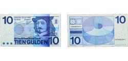 World Coins - Netherlands Kingdom 1968 10 Gulden (Frans Hals) Paper VF  P 91 Plomp PL47