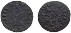 World Coins - Spain Kingdom 1661 MD Y 8 Maravedis - Felipe IV Copper Madrid mint 6.6g VF KM171