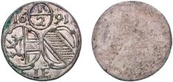 World Coins - Austria Bishopric of Salzburg Archduchy of Austria Holy Roman Empire 1691 ½ Kreuzer - Johann Ernst von Thun Silver Salzburg Mint 0.44g AU Zöttl 2270