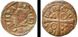 World Coins - Spain Principality of Catalonia Spanish states 1615 Denier - Philip III (Barcelona,cross) Copper La Seca Mint 0.87g VF KM 14