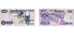 World Coins - Zambia Republic 2005 100 Kwacha Paper UNC  P 38