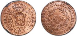 World Coins - Portugal Kingdom 1813 5 Réis - João Prince Regent Copper Lisbon Mint (538979) 6.2g XF KM 346 Gomes Jr 04