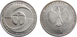 World Coins - Germany Federal republic 1982 F 5 Deutsche Mark 10th anniversary of U.N. Environmental Conference