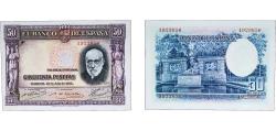World Coins - Spain Second Republic 1935 50 Pesetas Paper UNC P 88