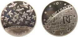 World Coins - France Fifth Republic 2005 1½ Euro (World War II) Silver (.900) (44552) 22.2g PF KM 1441