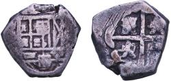 World Coins - Spain Kingdom 17th Century 2 Reales Silver 6.7g VF