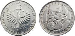 World Coins - Germany Federal republic 1968 D 5 Deutsche Mark 150th Anniversary of the birth of Max von Pettenkofer
