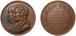 World Coins - France ND Medal - Franklin et Montyon Corporation Copper 35.3g UNC
