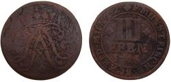 World Coins - Germany Holy Roman Empire Bishopric of Münster Franz Arnold 1715 3 Pfennig 2.9g