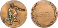 World Coins - France Fifth Republic 1978 Medal - Association culturelle Contis Bronze 57.66g AU