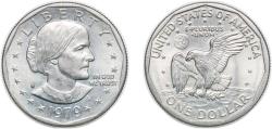 Us Coins - United States Federal republic 1979 S 1 Dollar "Susan B. Anthony Dollar" Copper-nickel clad copper (109576000) 8.13g UNC KM 207 Schön 208