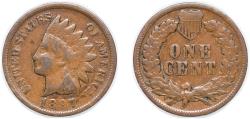 Us Coins - United States Federal republic 1897 1 Cent "Indian Head Cent" Bronze (.950 copper, .050 tin and zinc) (50464392) 3.11g VF KM 90a Schön 117a