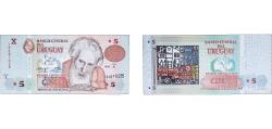 World Coins - Uruguay Oriental Republic of Uruguay 1998 5 Pesos Uruguayos Paper (20000000) UNC P 80 Rot C 45A