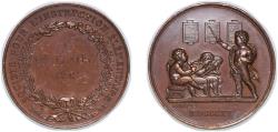 World Coins - France Third Republic 1898 Medal - Société pour l'instruction élémentaire Bronze 32.34g AU