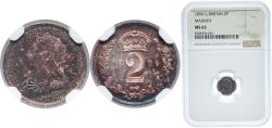 World Coins - Great Britain United Kingdom 1896 2 Pence - Victoria (3rd portrait; Maundy issues) Silver (.925) (11000) 0.94g NGC MS 62 KM 776 Sp 3946