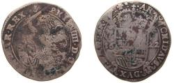 World Coins - Low countries feudal Duchy of Brabant Spanish possession 1622 1 Schelling - Philip IV (Antwerp) Silver (.582) Antwerp Mint 4.8g VF GH 333-1 KM 52.1 Vanhoudt 648-AN