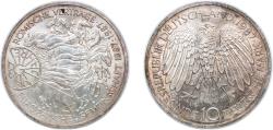 World Coins - Germany Federal Republic of Germany 1987 G 10 Deutsche Mark (Treaty of Rome) Silver (.625) (8000000) 15.5g UNC KM 167 J 442 Schön 166
