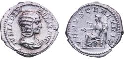 Ancient Coins - Rome Roman Empire 211 - 217 AR Denarius - Julia Domna (VENVS GENETRIX; Venus) Silver Rome Mint 2.7g AU  RIC IV.1 388C (denarius) OCRE ric.4.crl.388C_denarius