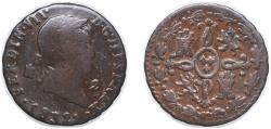 World Coins - Spain Kingdom 1832 2 Maravedis - Fernando VII (Segovia) Copper Segovia Mint 2.31g VF KM 487