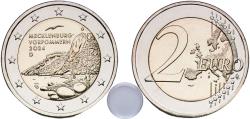 World Coins - Germany Federal Republic 2024 G 2 Euros (Bundesländer II - "Mecklenburg-Vorpommern") Bimetallic: nickel brass clad nickel centre in copper-nickel ring (Core: 75% Cu, 20% Zn, 5% Ni