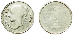 World Coins - Great Britain United Kingdom 19th Century Token - Victoria White Metal 0.73g VF