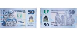 World Coins - Nigeria Republic 2010 50 Naira (50th Anniversary of Independence) Polymer UNC  P 37