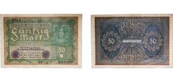 World Coins - Germany German states 1919 50 Mark (Reichsbanknote) Paper VF  P 66
