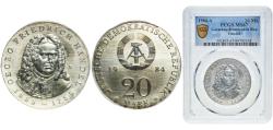 World Coins - Germany German Democratic Republic Democratic republic 1984 A 20 Mark (Georg Friedrich Händel) Silver (.500) Berlin Mint (41000) 20.9g PCGS MS 67  KM 100 J 1595