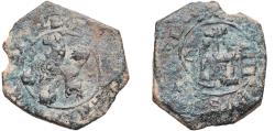 World Coins - Spain Kingdom 16th - 17th Centuries 4 Maravedis Copper 2.61g VF