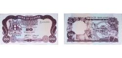 World Coins - Uganda Republic 1966 20 Shillings Paper UNC  P 3