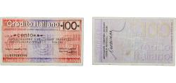 World Coins - Italy 1976 100 Lire (Credito Italiano) Paper VF  P G 1327
