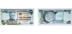 World Coins - Mozambique People's Republic 1972 1000 Escudos (Banco de Moçambique Overprint) Paper UNC  P 119