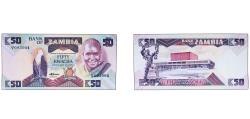 World Coins - Zambia Republic 50 Kwacha Paper UNC P 28