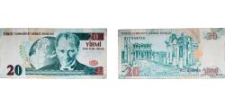 World Coins - Turkey Republic 2005 20 New Lira Paper (780970000) VF P 219