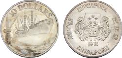World Coins - Singapore Republic 1976 10 Dollars Independence