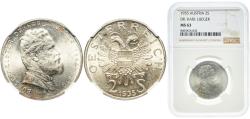 World Coins - Austria Federal State 1935 2 Schillings (Death of Karl Lueger) Silver (.640) Vienna Mint (500000) 12g NGC MS 63  KM 2855 Schön 60