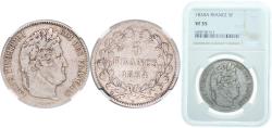 World Coins - France Kingdom 1834 A 5 Francs - Louis-Philippe I Silver (.900) Monnaie de Paris (11304889) 25g NGC VF 35  KM 749 Franc 2014 324 Gad 1789 678