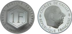 World Coins - France Fifth Republic 1988 1 Franc 30th Anniversary of the Fifth Republic