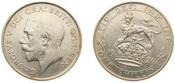World Coins - Great Britain United Kingdom 1926 1 Shilling - George V (2nd type) Silver (.500) Royal Mint (Tower Hill) (22516400) 5.66g XF KM 816a Sp 4023