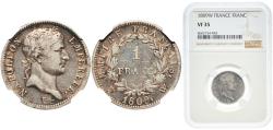 World Coins - France empire 1809 W 1 Franc - Napoleon I Silver (.900) Lille Mint (196159) 5g NGC VF 35 Franc 2014 205/11 KM 692.16