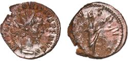 Ancient Coins - Rome Roman Empire Gallic Empire 268 - 271 BI Antoninianus - Victorinus (SALVS AVG) Billon 3.6g VF RCV III 11179 RIC V.2 67 Cohen 112