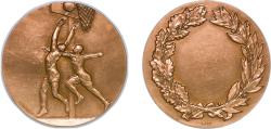 World Coins - France Republic ND Medal - Physical education Bronze 68.43g UNC