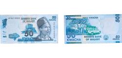 World Coins - Malawi Republic 2012 50 Kwacha Paper UNC  P 58
