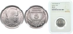 World Coins - France Third Republic 1933 5 Francs - Third Républic (Bazor) Nickel Paris Mint 6g NGC MS 65 Franc 2014 335/3