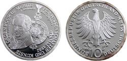 World Coins - Germany Federal republic 1992 D 10 Deutsche Mark 150th anniversary Order Pour-le-Merité