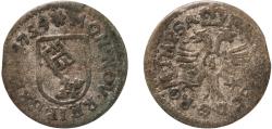 World Coins - Germany City of Bremen Holy Roman Empire 1754 1 Groten Billon (2938000) 0.59g VF  KM 213