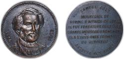 World Coins - France Republic ND Medal - Samuel Colt Copper 57.33g UNC